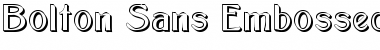 Download Bolton Sans Embossed Regular Font Title Preview