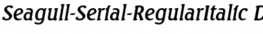 Download Seagull-Serial DB RegularItalic Font