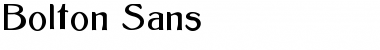 Download Bolton Sans Regular Font Title Preview