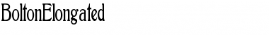 Download BoltonElongated Regular Font Title Preview