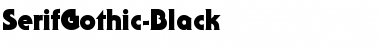 Download SerifGothic-Black Regular Font