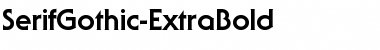 Download SerifGothic-ExtraBold Regular Font