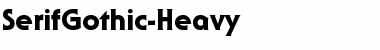 Download SerifGothic-Heavy Regular Font