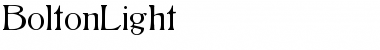 Download BoltonLight Regular Font Title Preview