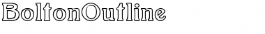 Download BoltonOutline Regular Font Title Preview