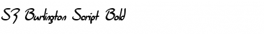 Download SF Burlington Script Bold Font Title Preview