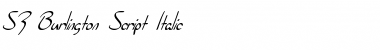 Download SF Burlington Script Italic Font Title Preview