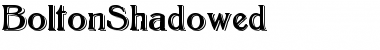 Download BoltonShadowed Regular Font Title Preview