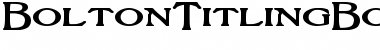 Download BoltonTitlingBold Regular Font Title Preview