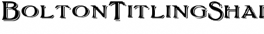 Download BoltonTitlingShadowed Regular Font Title Preview