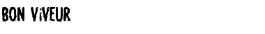 Download BON ViVEUR Regular Font Title Preview