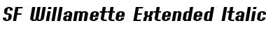 Download SF Willamette Extended Italic Font Title Preview