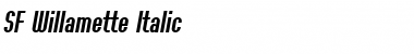 Download SF Willamette Italic Font Title Preview
