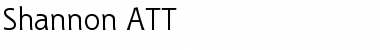 Download Shannon ATT Regular Font Title Preview