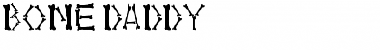 Download Bone Daddy Normal Font Title Preview