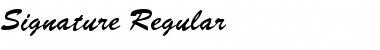 Download Signature Regular Font