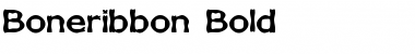Download Boneribbon Bold Regular Font Title Preview