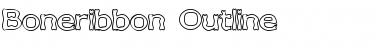 Download Boneribbon Outline Regular Font Title Preview