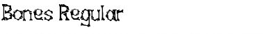 Download Bones Regular Font Title Preview