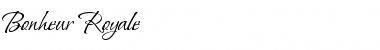 Download Bonheur Royale Regular Font Title Preview