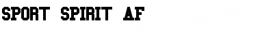 Download SPORT SPIRIT AF Regular Font