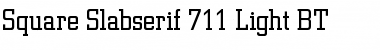 Download SquareSlab711 Lt BT Light Font