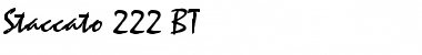 Download Staccato222 BT Regular Font