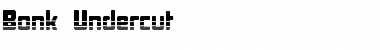 Download Bonk Undercut Regular Font Title Preview