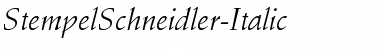 Download StempelSchneidler-Italic Regular Font