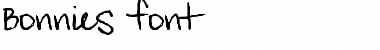 Download Bonnie's font Regular Font Title Preview