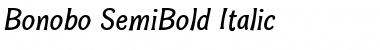 Download Bonobo SemiBold Italic Font Title Preview