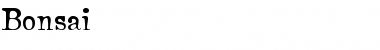 Download Bonsai Regular Font Title Preview