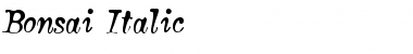 Download Bonsai Regular Font Title Preview