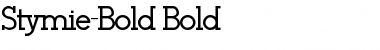 Download Stymie-Bold Bold Font