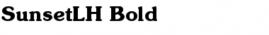 Download SunsetLH Bold Font