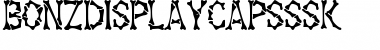 Download BonzDisplayCapsSSK Regular Font Title Preview
