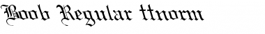 Download Boob Regular Font Title Preview