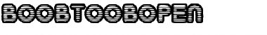 Download BoobToobOpen Regular Font Title Preview