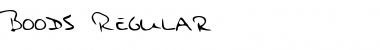 Download Boods Regular Font Title Preview