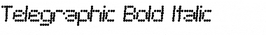 Download Telegraphic Bold Italic Font Title Preview