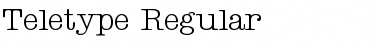 Download Teletype Regular Font Title Preview