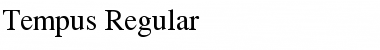 Download Tempus Regular Font Title Preview
