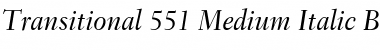 Download Transit551 Md BT Medium Italic Font