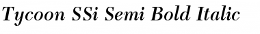 Download Tycoon SSi Semi Bold Italic Font Title Preview