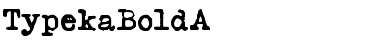 Download TypekaBoldA Regular Font Title Preview