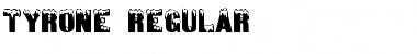 Download TYRONE Regular Font Title Preview