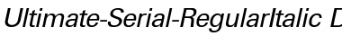 Download Ultimate-Serial DB RegularItalic Font