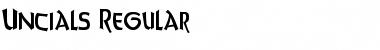 Download Uncials Regular Font Title Preview