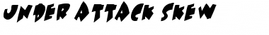 Download Under attack skew Regular Font Title Preview