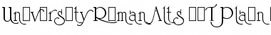 Download University Roman Alts LET Plain Font